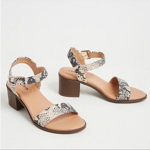 Torrid Snake Print Sandal Heel